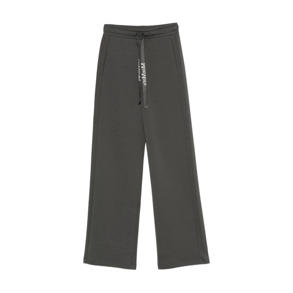 Max Mara - Pantalones Anchos - Trousers - Mujer - Gris - Xs