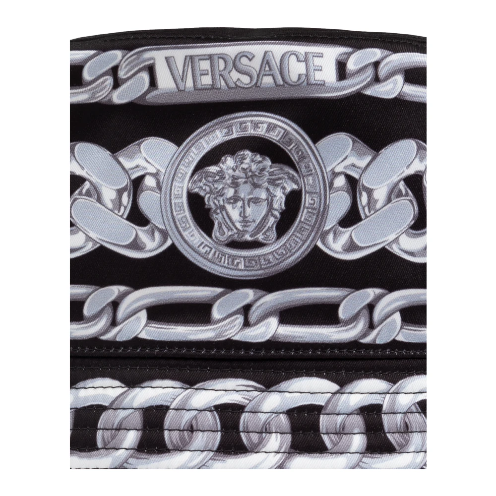 Versace Hoed met print Black Heren