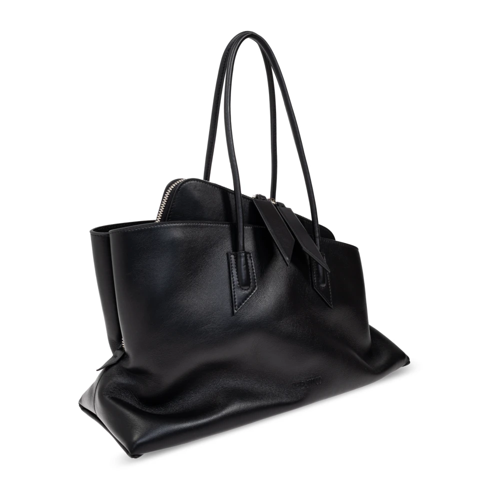 The Attico La Passeggiata shopper tas Black Dames