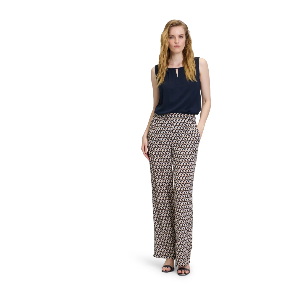 Betty Barclay Gedrukte relaxte pasvorm instapbroek Multicolor Dames
