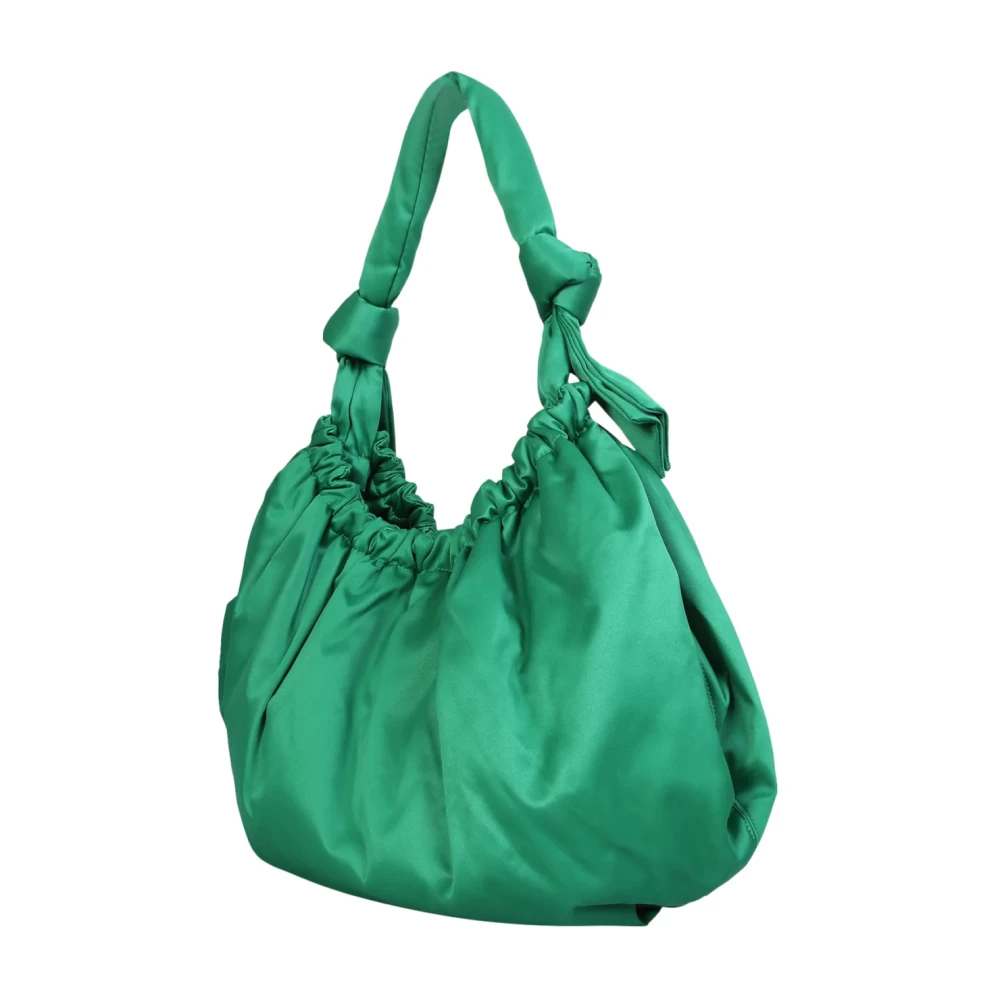Ganni Grote Hobo Schoudertas Green Dames