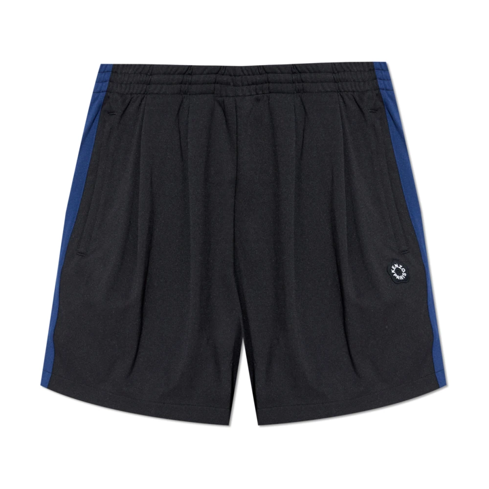 Kenzo Svart Shorts Med Patch