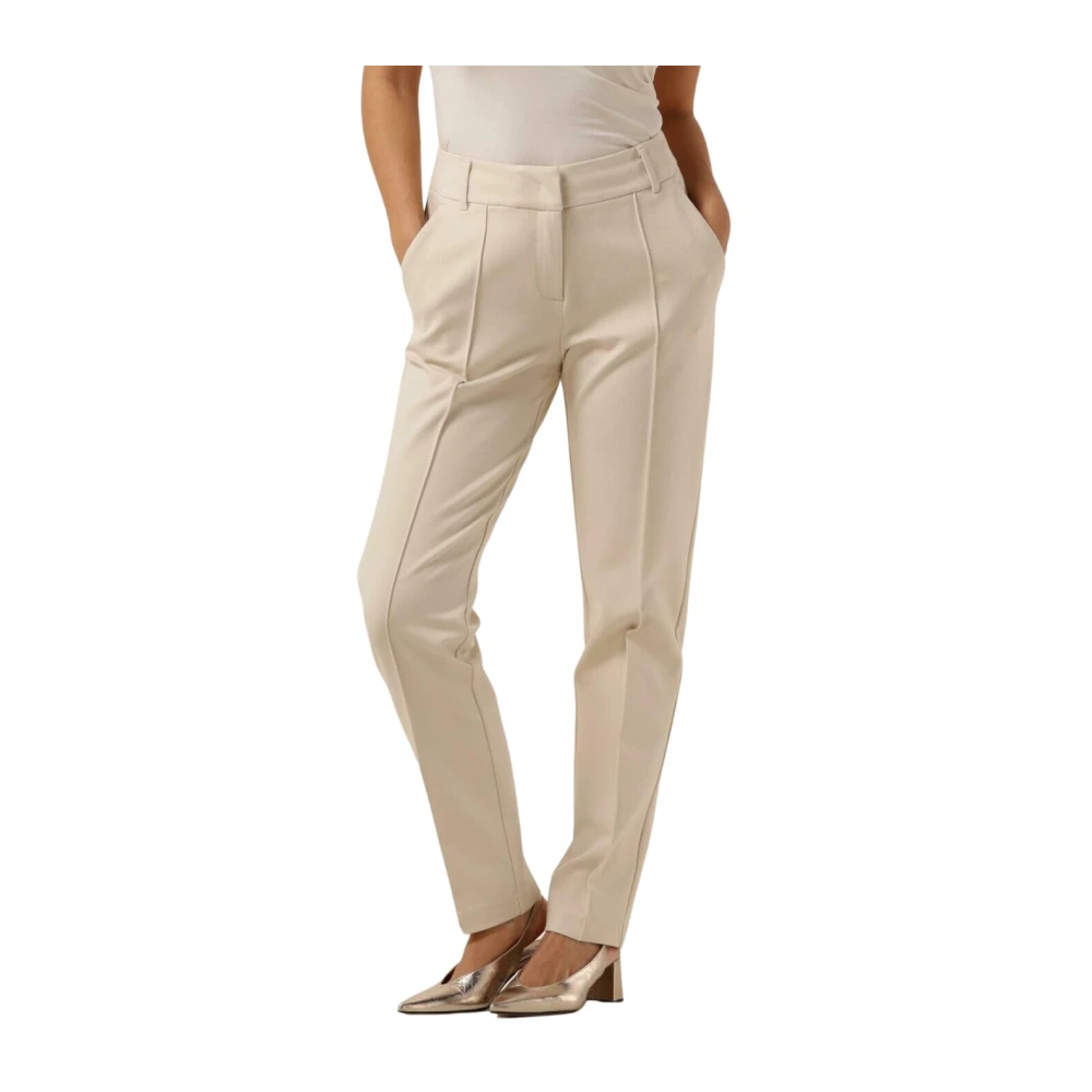 Summum Woman Flared Broek in Off-White Beige Dames