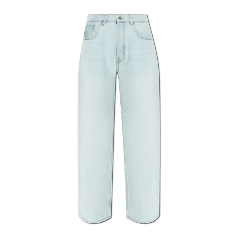 Anine Bing Women's Blue Loose Fit Jeans, W27, Manon Jeans