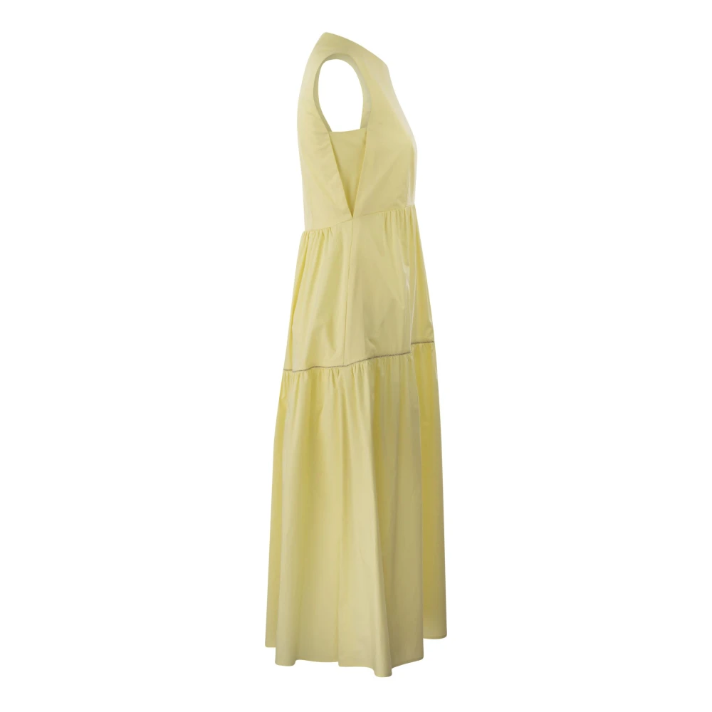 PESERICO Maxi Dresses Yellow Dames