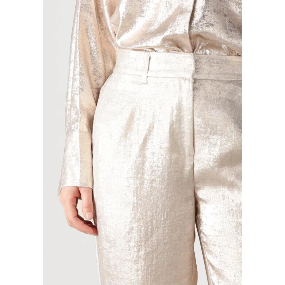 Dante 6 Metallic Charm Broeken in Goud Yellow Dames