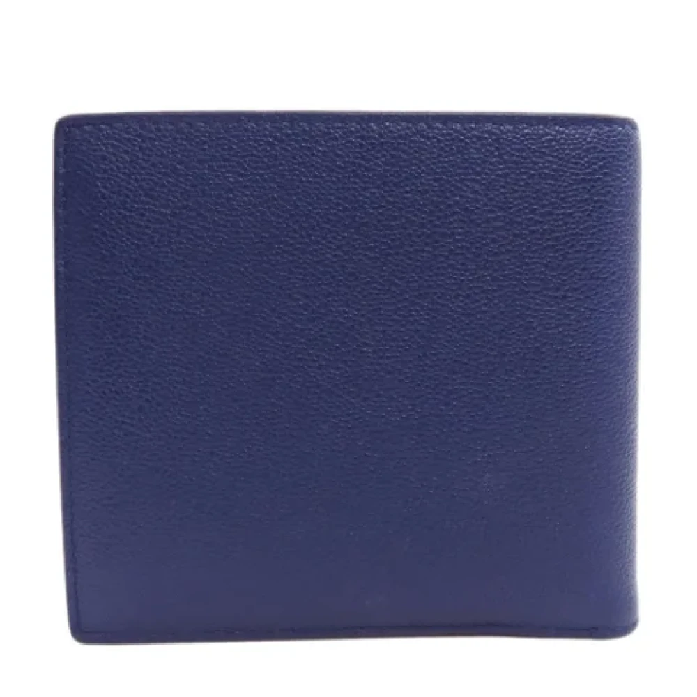 Bvlgari Vintage Pre-owned Leather wallets Blue Dames