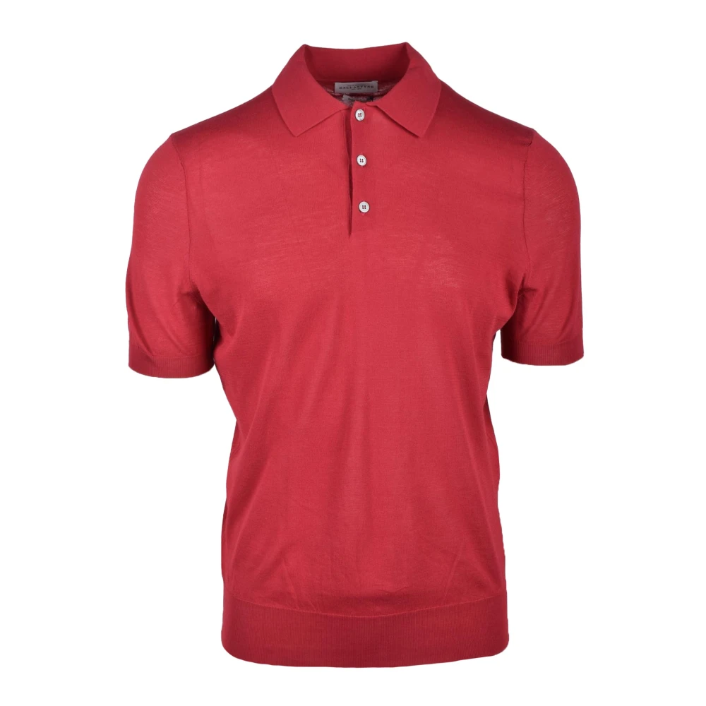 Ballantyne Katoenen Polo Shirt Purple Heren