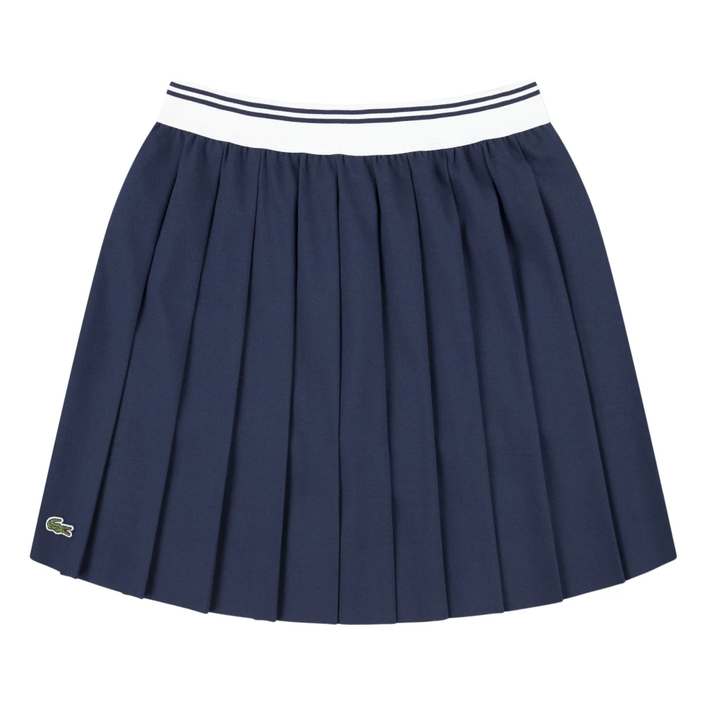 Lacoste Girls Blue Pleated Skirt - Kids Skirts - 4 Y - Kids