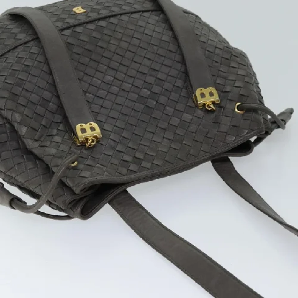 Bally Pre-owned Leather shoulder-bags Gray Dames