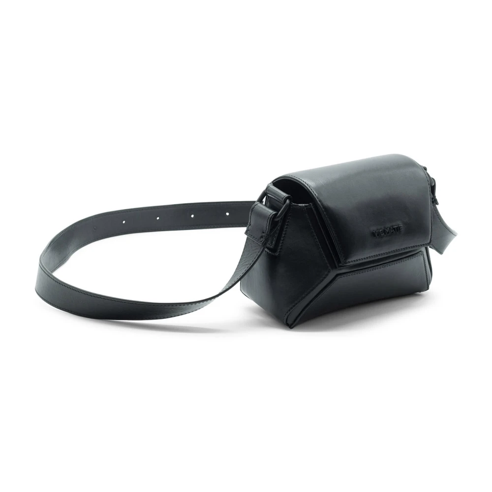 Vic Matié Hexagon Schoudertas in Zwart Black Dames