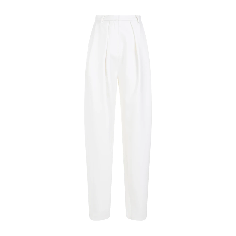 Magda Butrym Roomwitte Wol Hoge Taille Broek White Dames