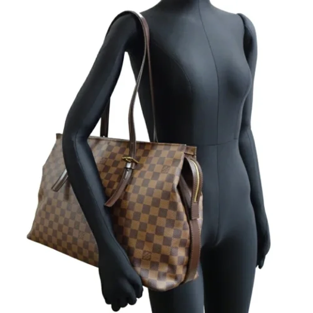 Louis Vuitton Vintage Pre-owned Canvas shoulder-bags Brown Dames