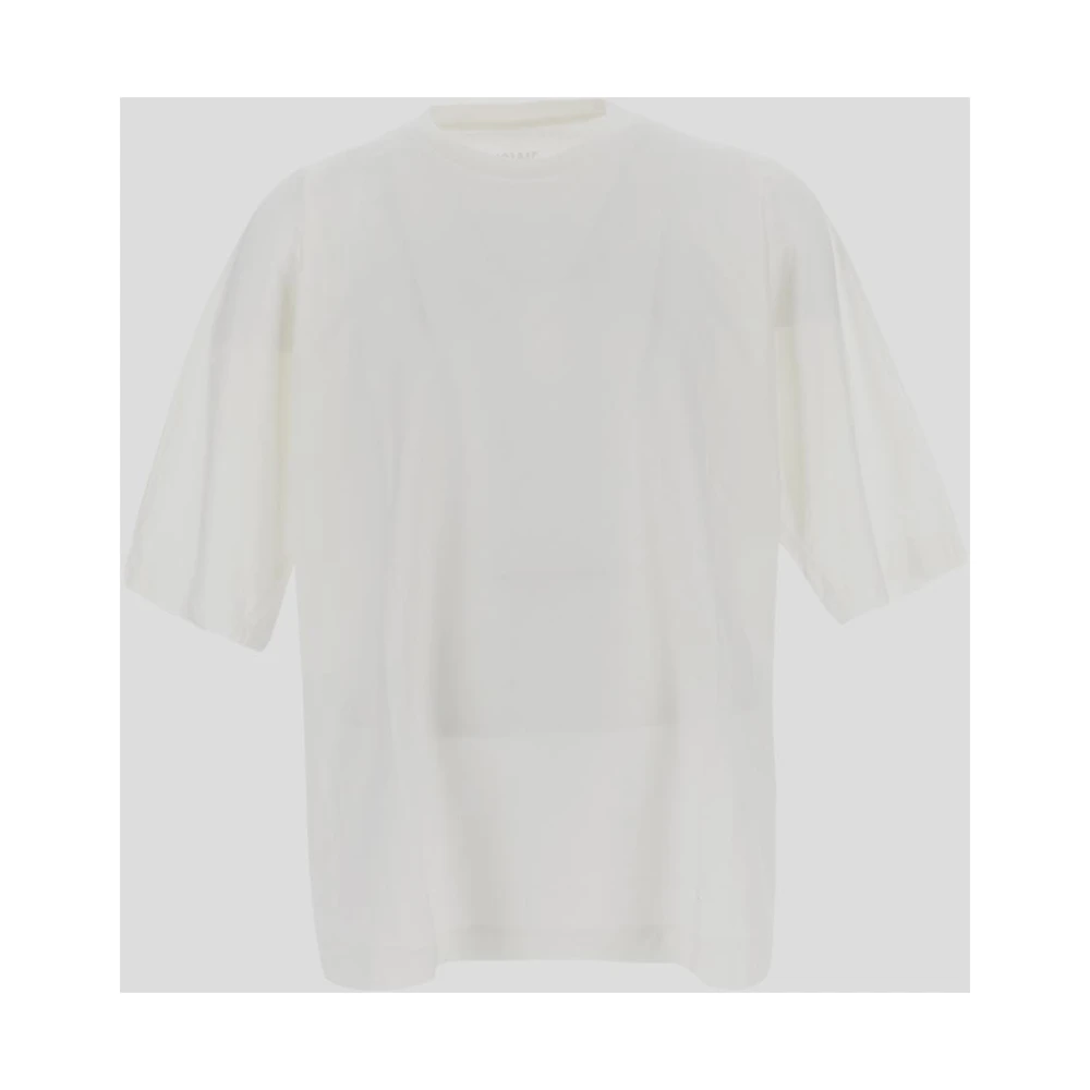 Issey Miyake Katoenen Homme Plissè T-Shirt White Heren