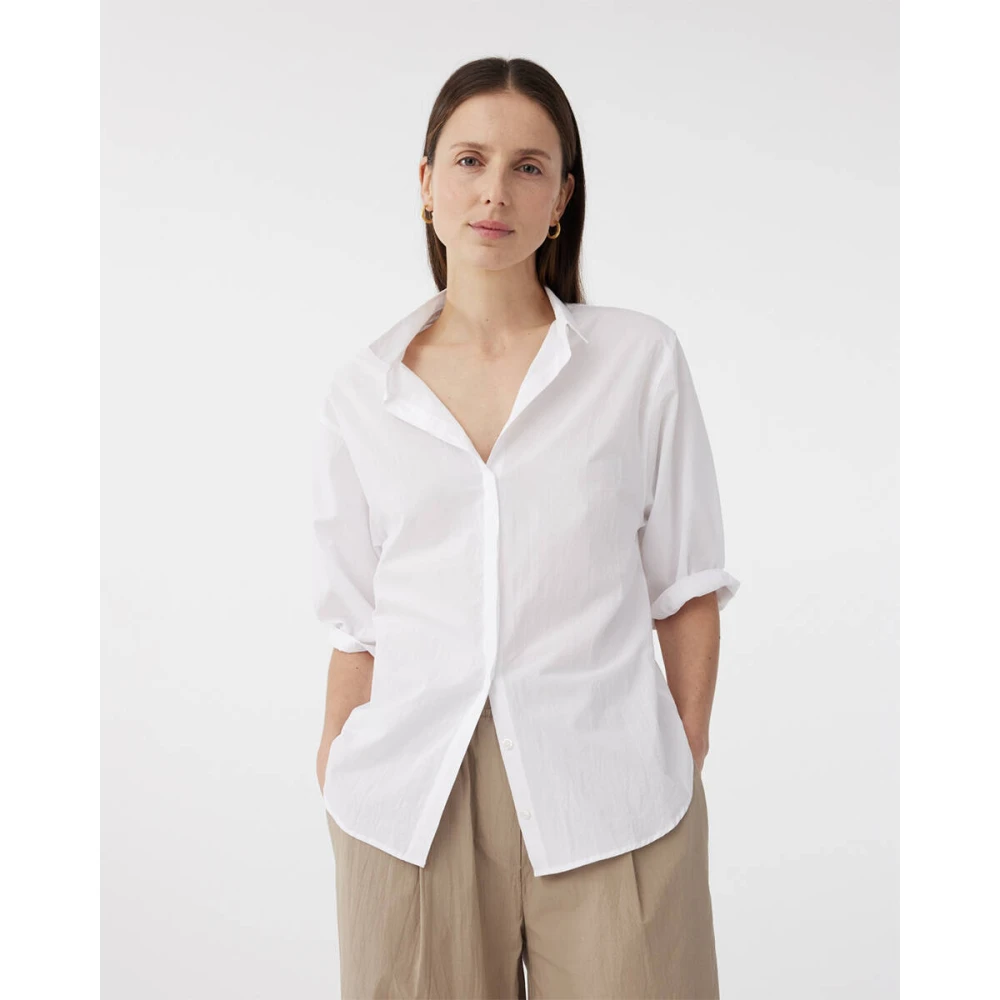 Knit-ted Blouse korte mouw Dafne White Dames