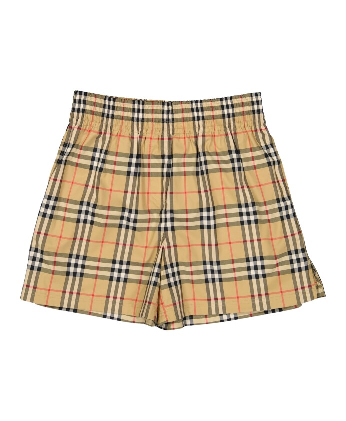 vintage-check-flared-shorts