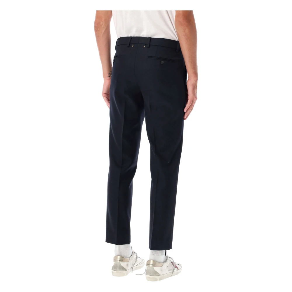 Golden Goose Navy Wolbroek Taps Toelopende Pijp Blue Heren