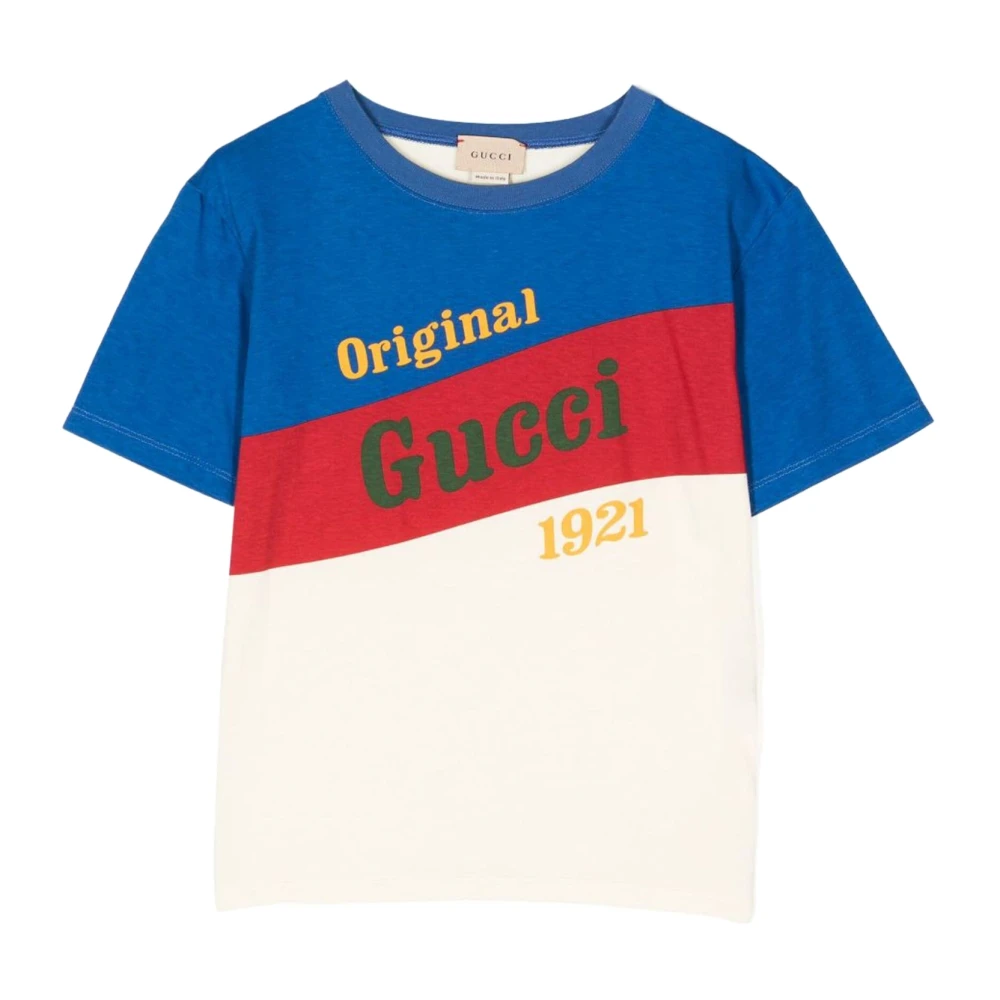 Gucci Barn Logo Print T-Shirt Multicolor, Pojke