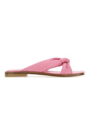 Pink Nappa Leder Playa Pantoffeln