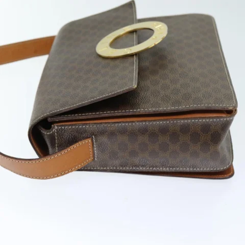Celine Vintage Pre-owned Leather shoulder-bags Brown Dames
