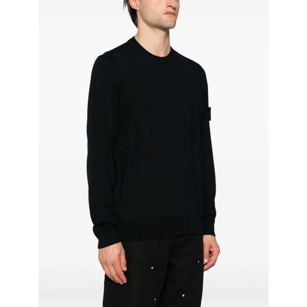 Stone Island Blauwe Sweater Collectie Blue Heren