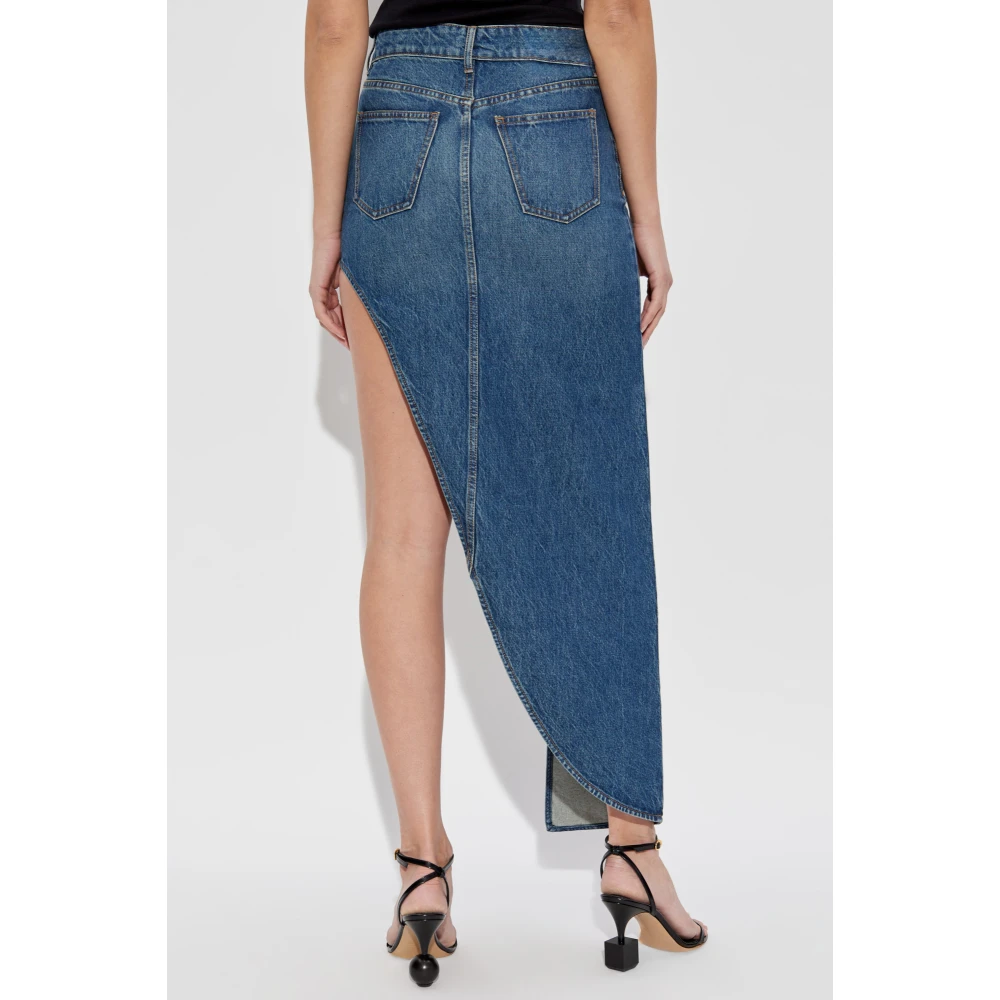 Coperni Asymmetrisch gesneden denim rok Blue Dames
