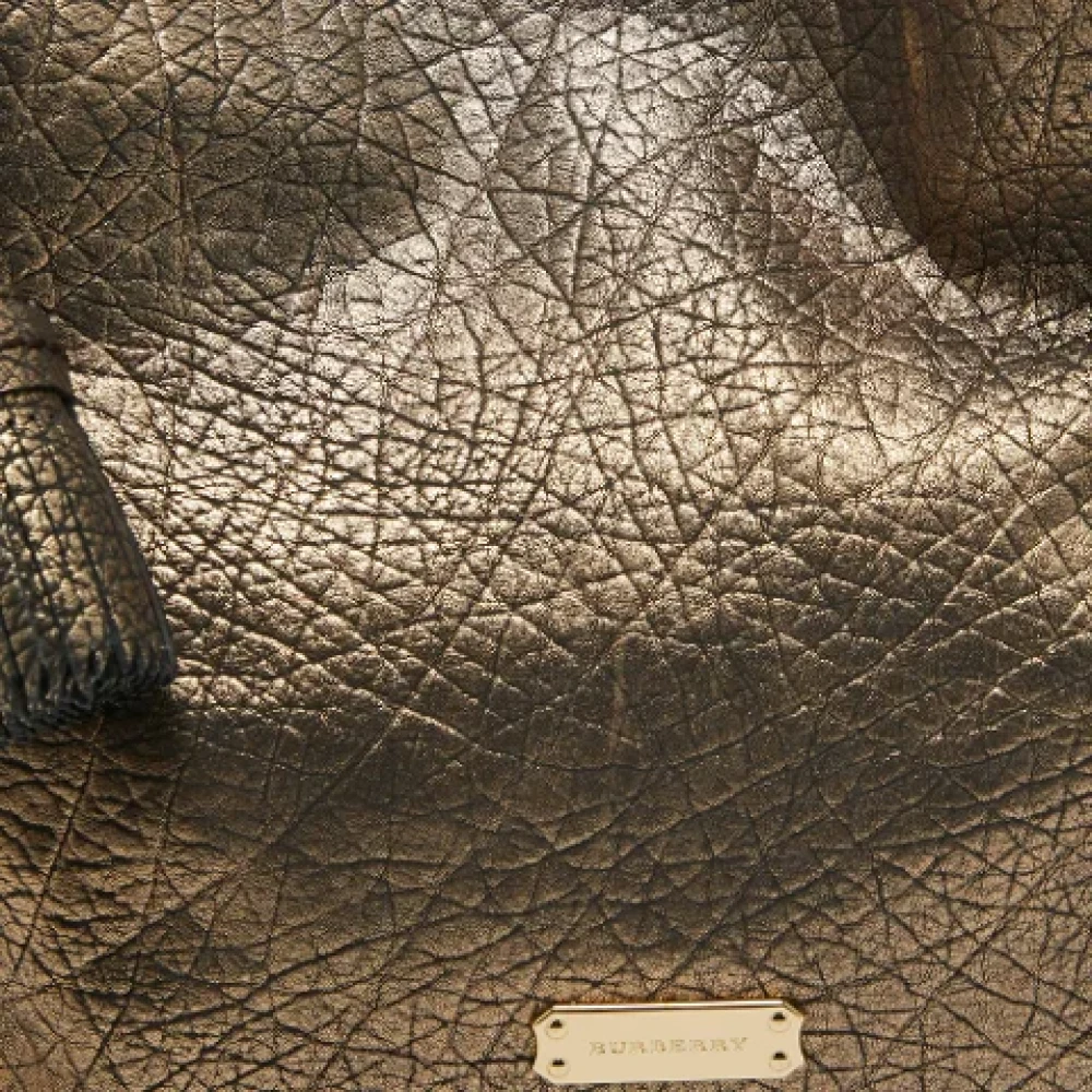 Burberry Vintage Pre-owned Leather totes Gray Dames