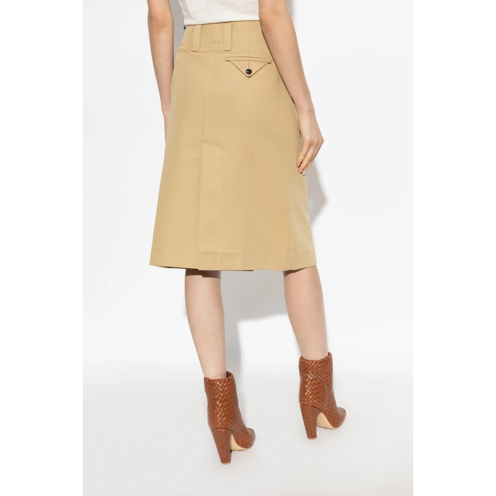 Bottega Veneta Rok met zakken Beige Dames