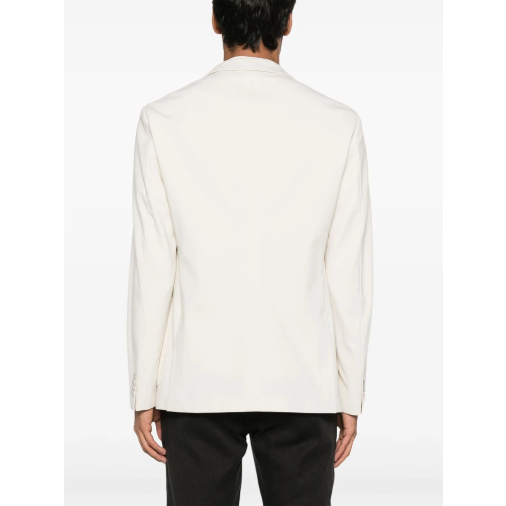 Hugo Boss Witte Jas met Achterventielen White Heren
