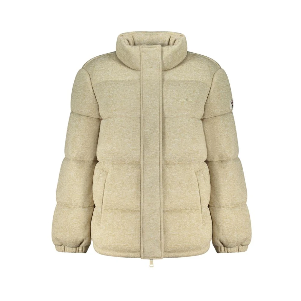 Guess Women's Beige Long-Sleeved Jacket - Winter Jackets - Xl - Jackets