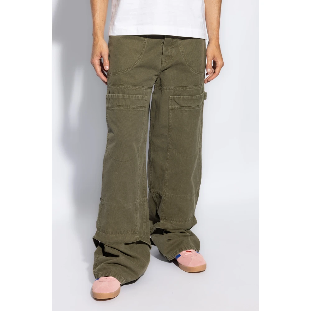 Off White Lage broeken Green Heren