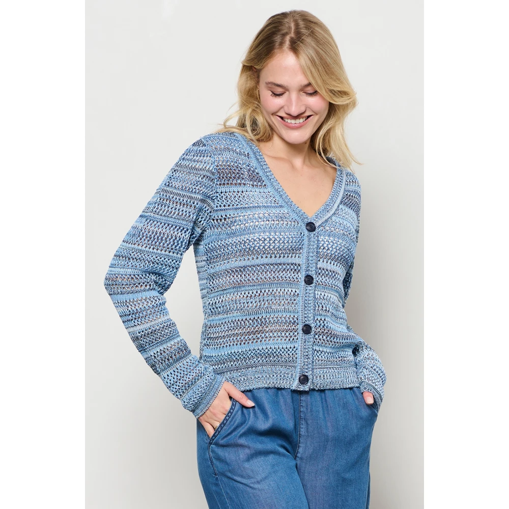 &Co Woman Wijde Broek Zomerse Stijl Blue Dames