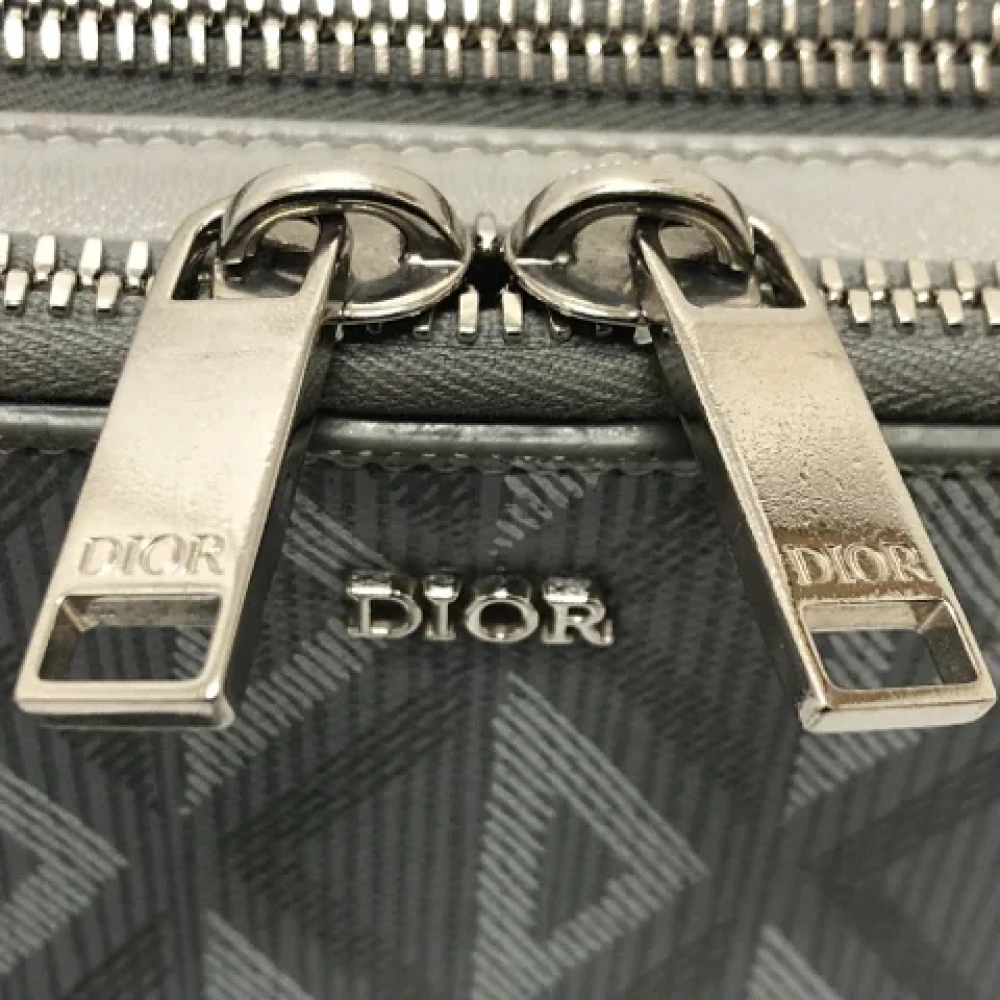 Dior Vintage Pre-owned Fabric dior-bags Gray Dames