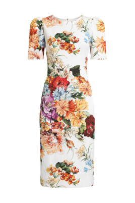 white-puff-sleeve-dress-with-rear-slit