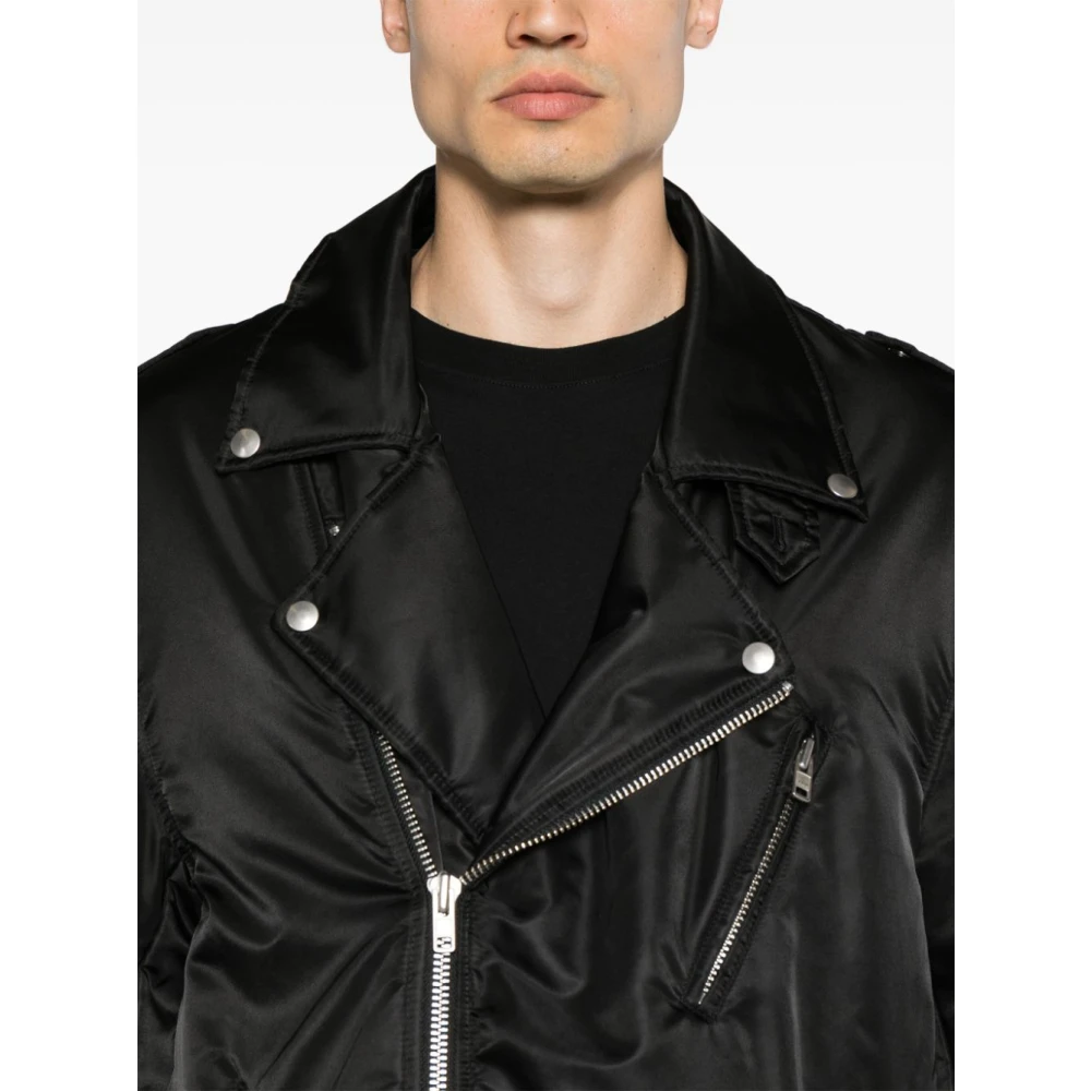 MM6 Maison Margiela Gewatteerd Bikerjack Black Heren