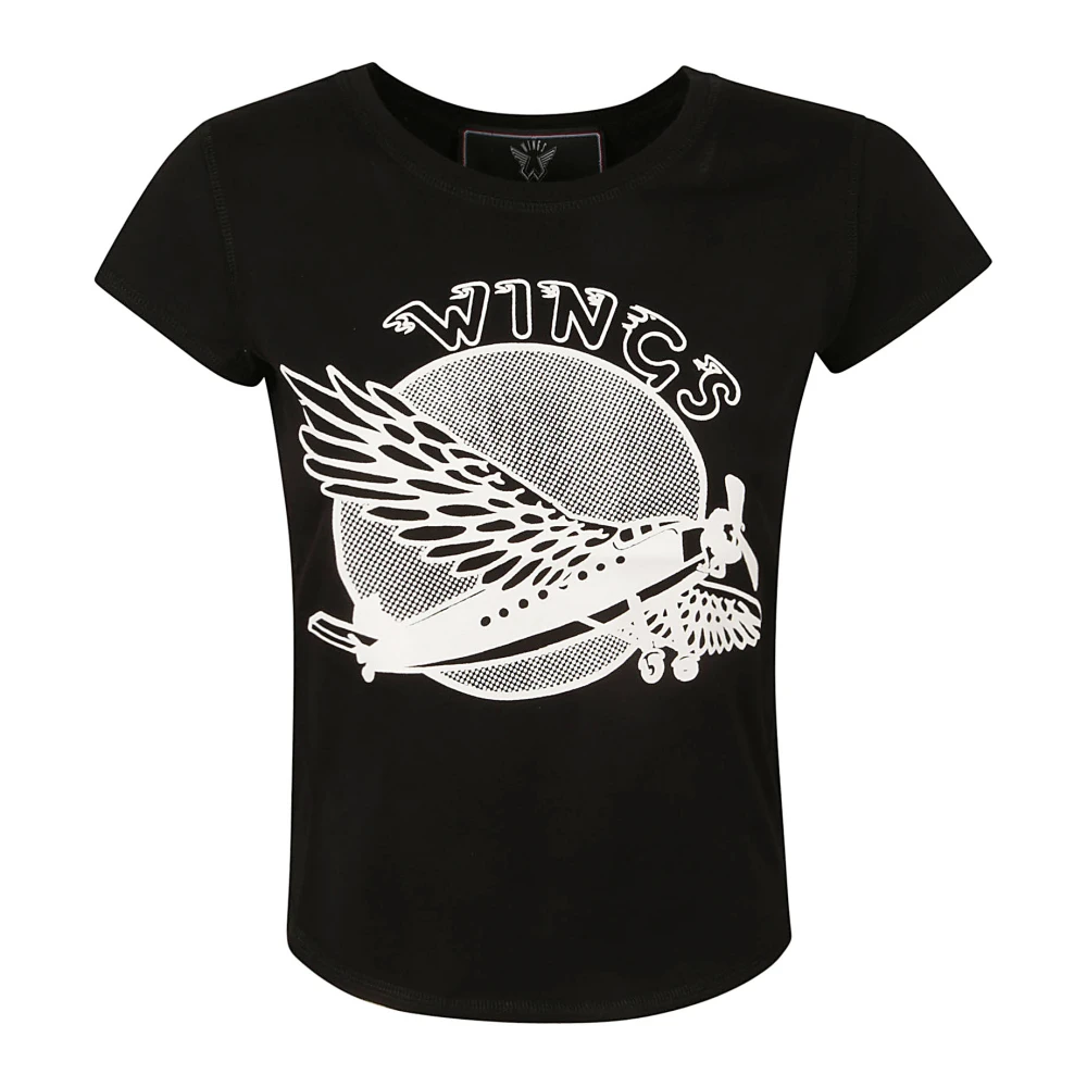 Stella Mccartney Zwarte Wings T-shirts en Polos Black Dames