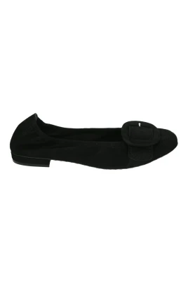 Svarta Mocka Ballerinaskor