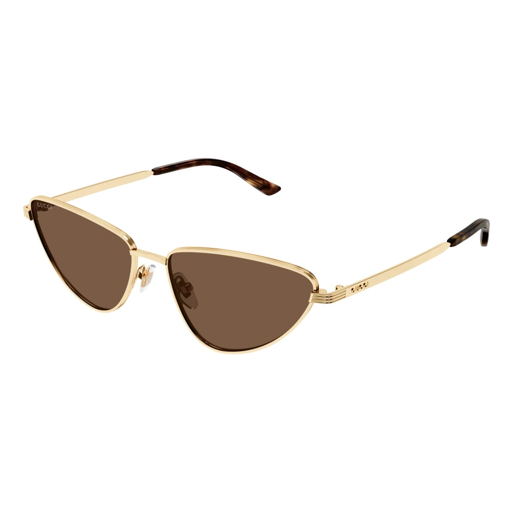 Gucci Women's Yellow Sunglasses, 57 Mm, Trendy Cat-Eye Sunglasses