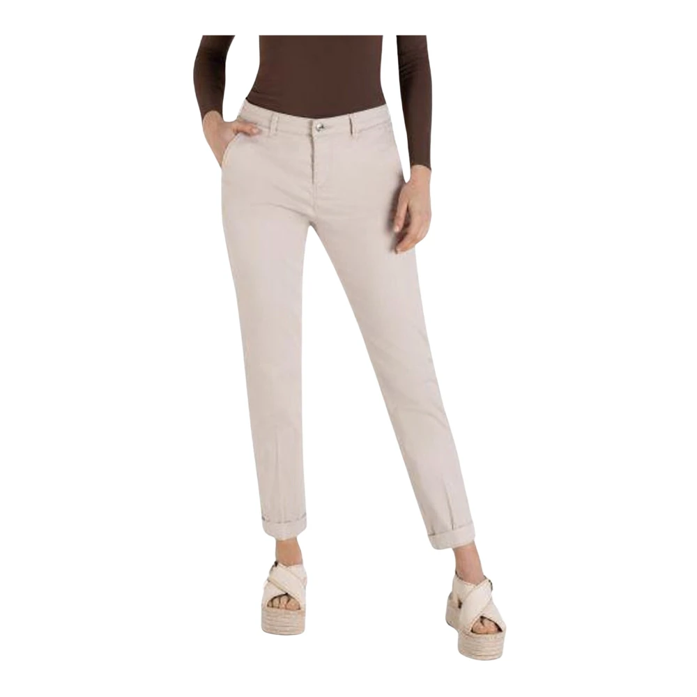 Mac Damen Beige Hosen, Xsgröße: