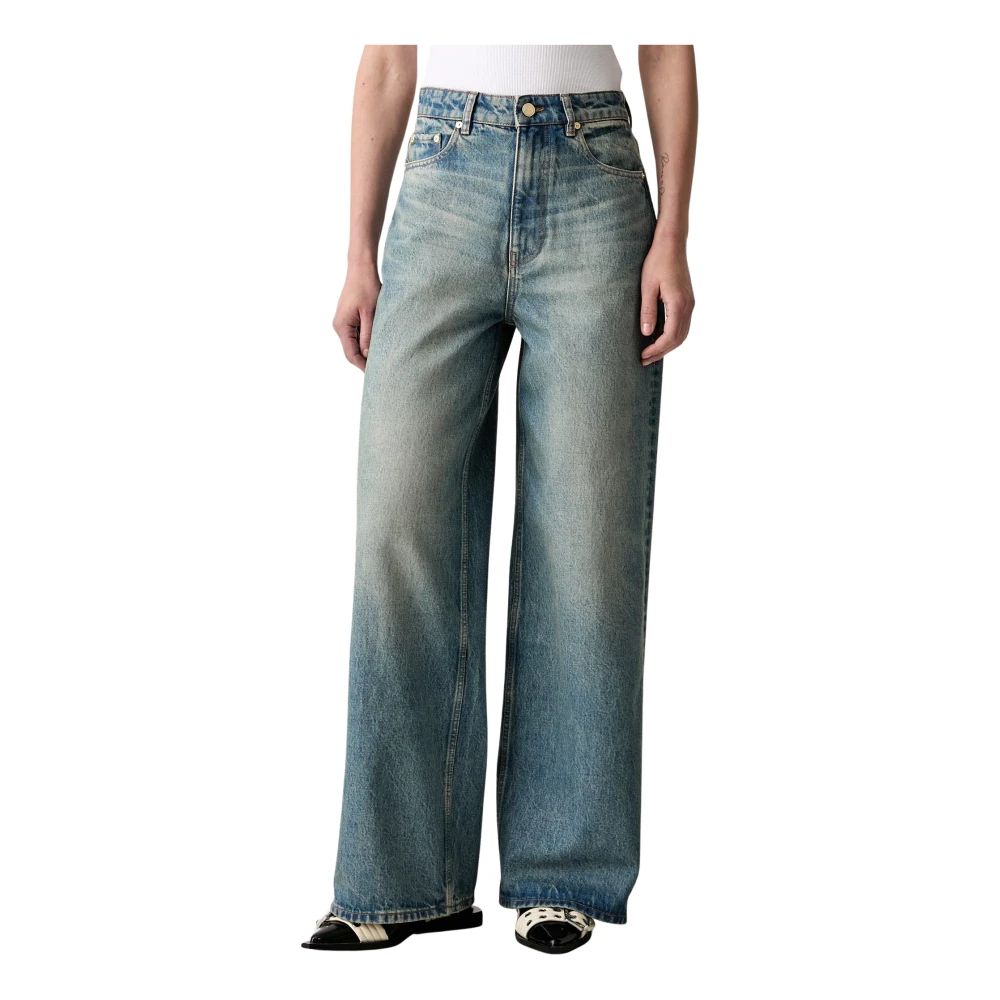 Ganni Donna Blu - Jeans Larghi - Jeans - W26 - Immagine 3