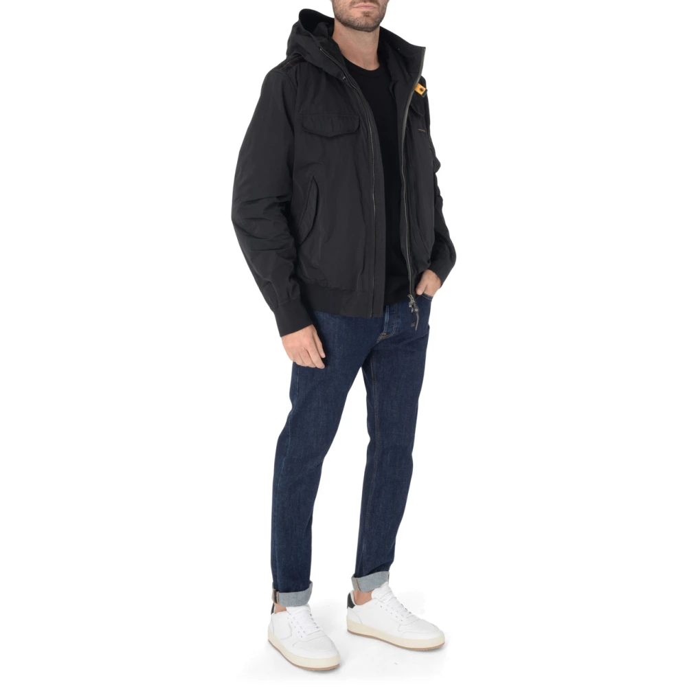 Parajumpers Zwarte Technische Lentejas Gobi Black Heren