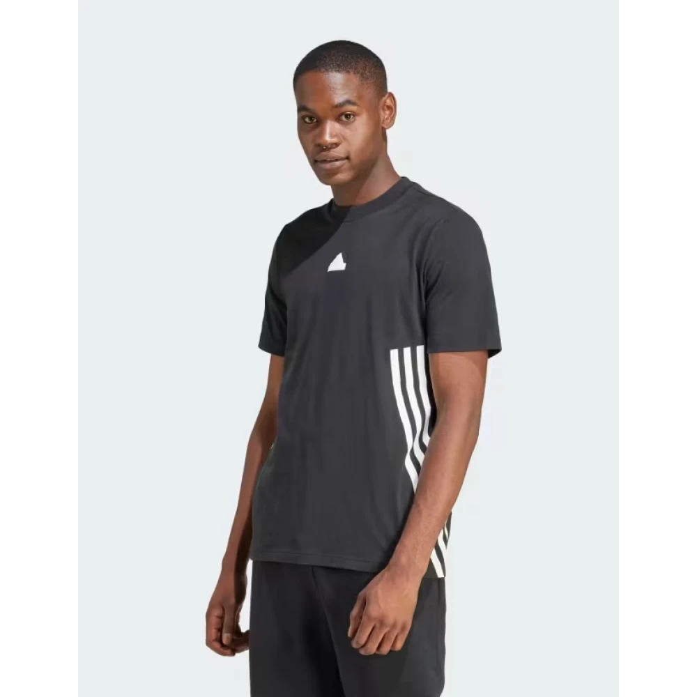 Adidas Future Icons 3-Stripes Tee Zwart Wit Black Heren