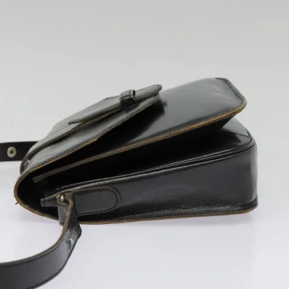 Saint Laurent Vintage Pre-owned Leather shoulder-bags Black Dames