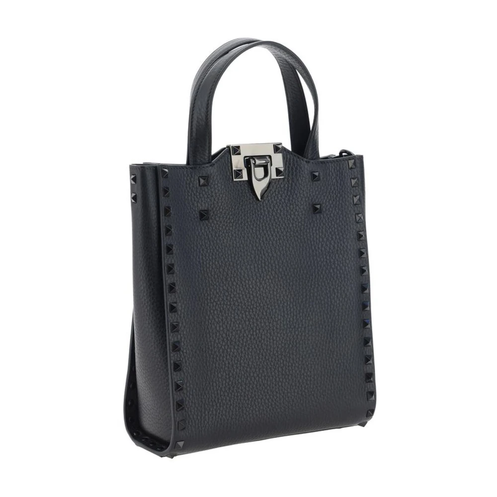 Valentino Garavani Studded Rockstud Handtas met Verstelbare Band Black Dames