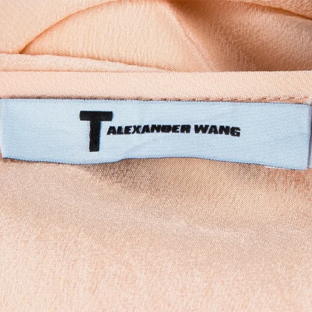 Alexander Wang Pre-owned Silk dresses Orange Dames