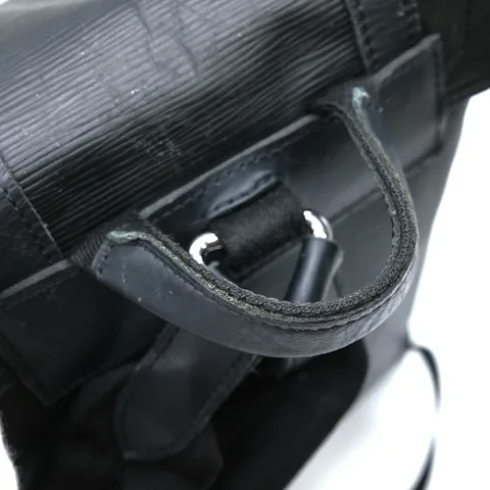 Louis Vuitton Vintage Pre-owned Leather backpacks Black Heren