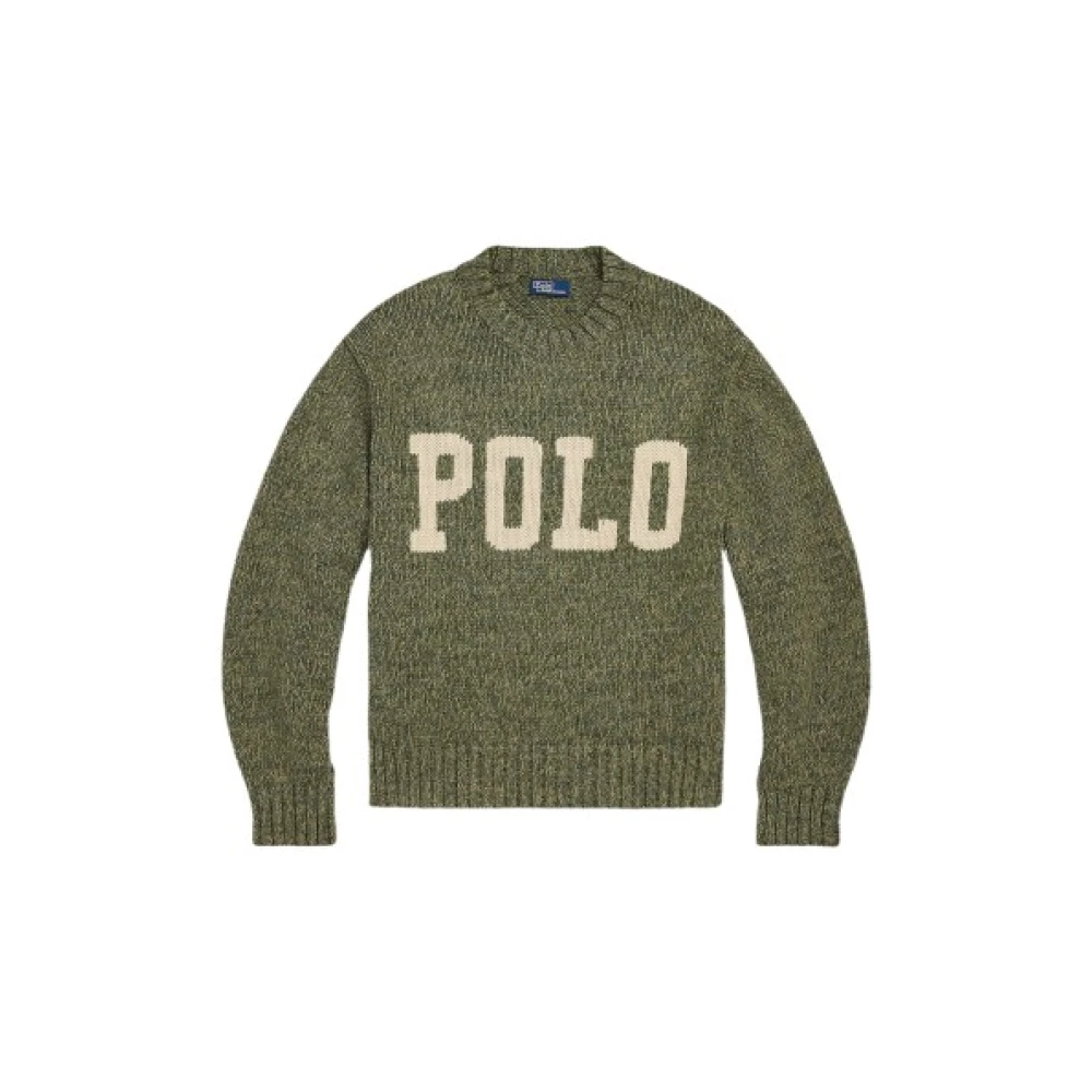 Polo Ralph Lauren Katoenen Polo Gebreide Trui Green Dames