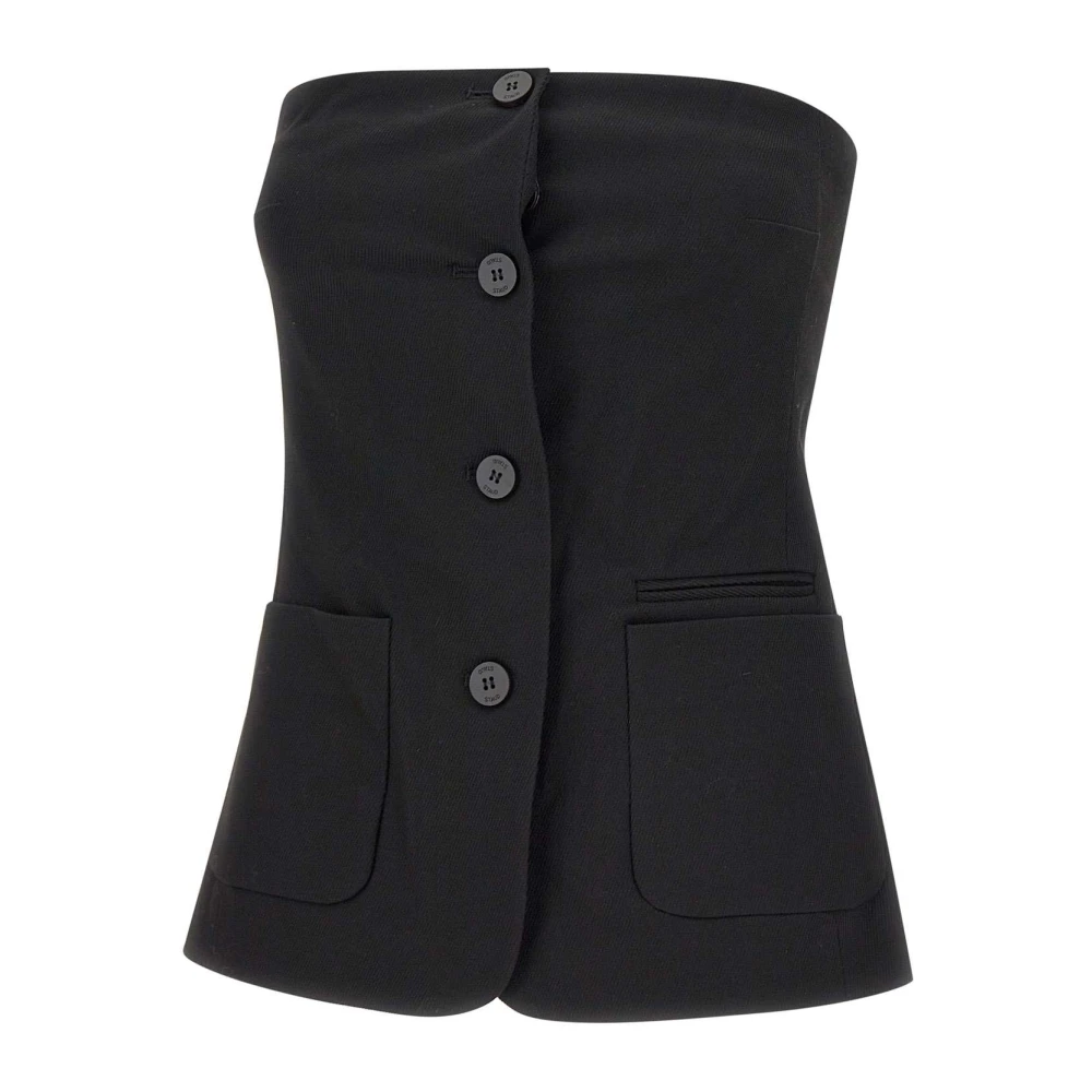 Staud Zwarte Top voor Vrouwen Black Dames
