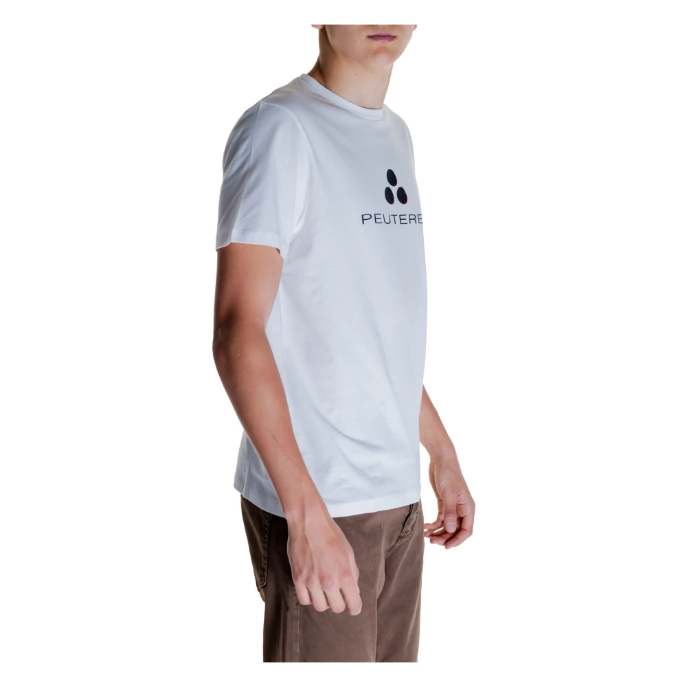 Peuterey Heren T-shirt Lente Zomer Collectie White Heren