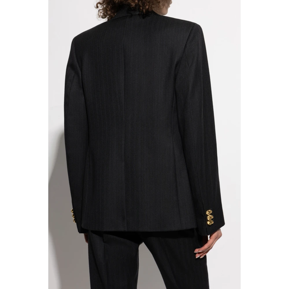 Bottega Veneta Blazer met open revers Black Dames